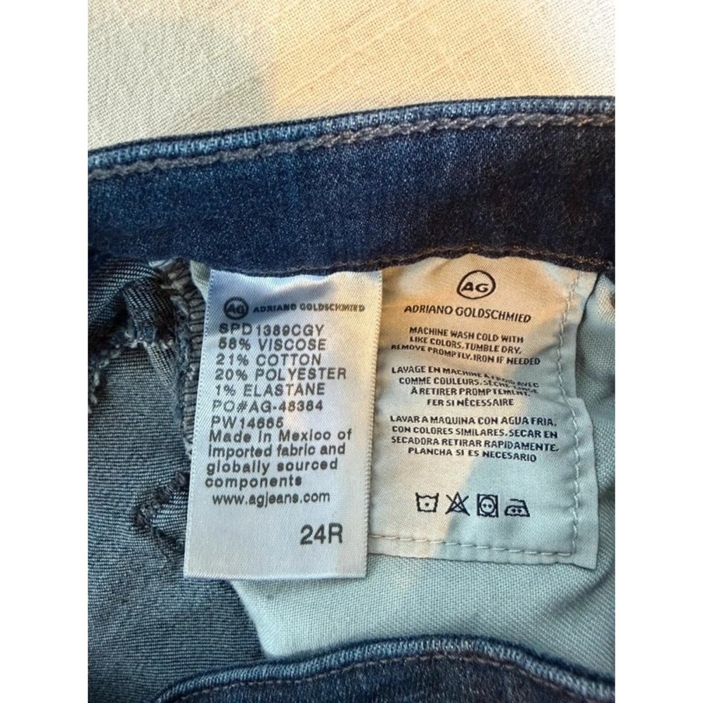 AG Adriano Goldschmied The Legging Ankle Super Skinny Jeans Dark Wash 24R - Picture 3 of 7
